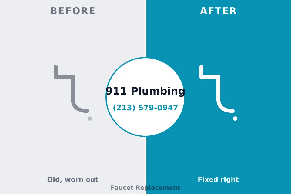 Before and after: plumbing company Thatcher, UT